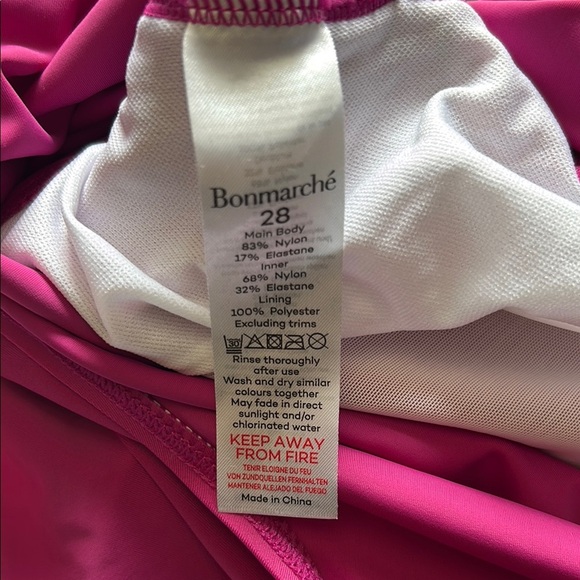 Bold Pink One-Piece Swimsuit with Full Coverage - Picture 3 of 6